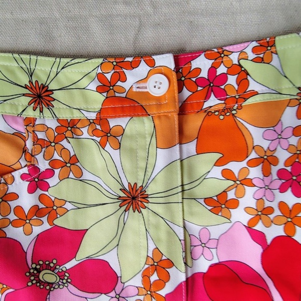 Talbots‎ Women's Size 4 Floral Print Knee Length Skirt Tencel cottagecore summer - Picture 3 of 8